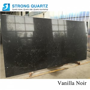 [Hot Item] Gold Veins Arabescato Black Vein Engineered Bathroom Quartz Stone for Kitchen Countertop