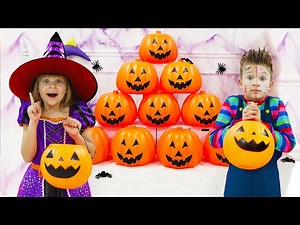 Diana and Roma Trick or Treat Halloween Adventure! - Videos For Kids
