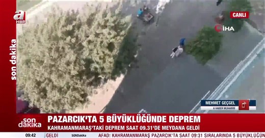 Kahramanmaraş Pazarcık’ta 5 büyüklüğünde deprem | Video