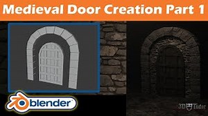Blender 2.8 Creating A Medieval Castle Door Full YouTube Course