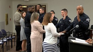 A few highlights from the swearing-in ceremony of five new officers with the Salisbury Police Department. Congratulations and best wishes to all of you! | Salisbury - WBTV