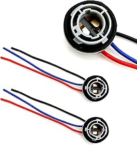 iJDMTOY 1157 7528 Wiring Harness Sockets Compatible with LED Bulbs, Turn Signal Lights, Brake Lights