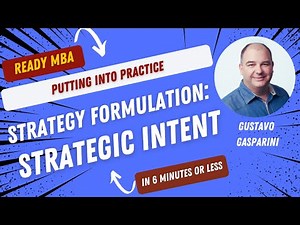 Strategy Management - Strategic Intent in Action (Video #46)