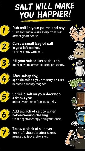 Salt Will Make You Happier! 😲 7 Powerful Tricks You Must Try #overthinking #mindtalk