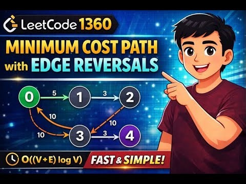 LeetCode 3650 | Minimum Cost Path with Edge Reversals | Dijkstra + Java | @codeWithKhan0108