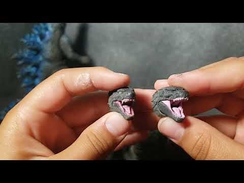 3d printed godzilla 2019-21 godzilla replacement head review (painted)