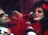 Tyler Posey and Bella Thorne dress up as Beetlejuice and his bride for Halloween