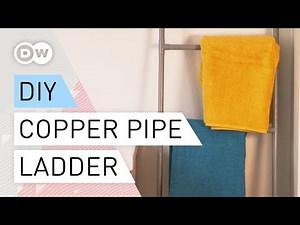 Copper Ladder | DIY Tuturial copper pipe ladder | Towel rack quick and easy