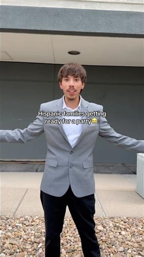 Hispanic families getting ready for a party