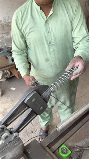 Watch This Craftsman Make an Industrial Spring by Hand! 🤯 #shorts