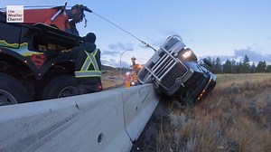 34K views · 173 reactions | When a truck flips and wipes out a few barriers, the Highway Thru Hell crew must figure out how to maneuver the rescue as carefully as possible. Don't miss the NEW episode this Sunday at 8/7c! | The Weather Channel | Facebook