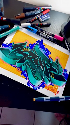 BRUTE DESIGN on Instagram: "Quick little pen and paper banger in between the madness. I love taking the time to draw and sharpen the blades, nothing beats taking it back to the basics. Will be doing more of these and possibly putting them up for grabs for those who are interested in some original work. 💥 🤛🏼 - - - - - - #blackbookgraffiti #blackbookgraff #graffporn #letterscience #brutedesign #letterstyle #topgraffiti #molotow #montanacolors #poscaart #miamigraffiti #ipadgraffiti"