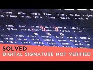 Digital signature could not be verified error | SOLVED | Windows Install | Winload.efi