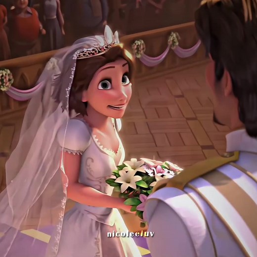 Tangled Wedding Scene with Rapunzel and Flynn