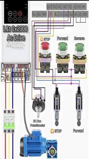 L and t cx200 Vfd Control Wiring Diagram With External Push And Potential motor Control