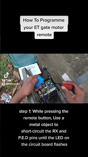 How to Programme a new Gate remote