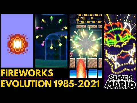 Evolution of Fireworks (1985-2021) - Super Mario Series