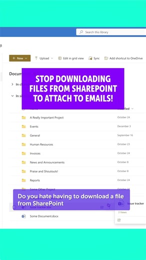 🚫 STOP DOWNLOADING a file from SharePoint just to attach it to an email! AUTOMATE THAT SHIT! This simple Power Automate flow will attach the copied file to an email draft, once the file has been attached, the flow will delete it and send me an Adaptive Card via Teams to let me know that my email draft is ready. All you need to do is copy the file into a temp document library. A FEW NOTES: This flow will need to be installed for every individual that plans to use it. The Send HTTP Request action