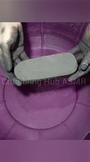 20K views · 193 reactions | Soft Dusty Black Cement Crumbling in  ASMR | Crumbling Hub ASMR | Facebook