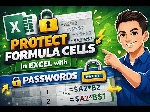 🔒 How to Protect Formula Cells in Excel Using Password | Step-by-Step Guide