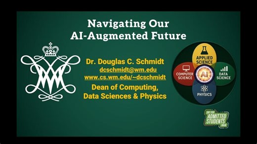 Navigating Our AI-Augmented Future | Honorable Dr. Douglas C. Schmidt