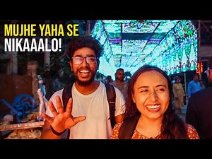 My Mumbaiker Friend Reacts to Kolkata Durga Puja (First Time)