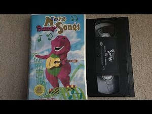 Opening And Closing To More Barney Songs 1999 VHS
