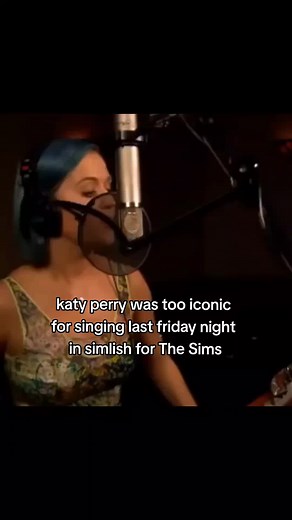 Katy Perry Singing Last Friday Night in Simlish for The Sims