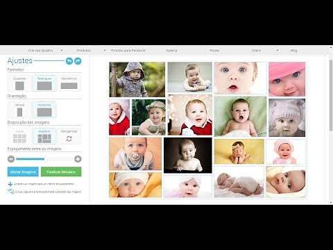 Como criar online um Mosaico de Fotos