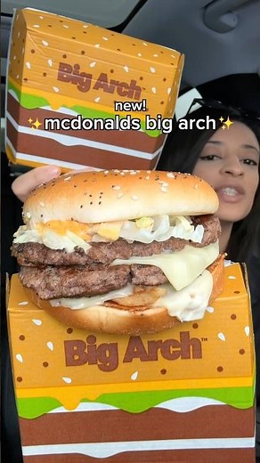 New Mcdonalds big arch burger 🍔