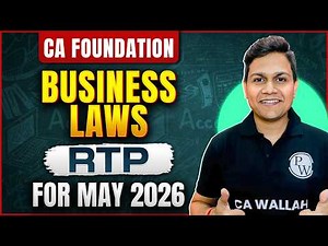 CA Foundation Business Laws RTP For May 2026 By CA Nikesh Agrawal 🔥