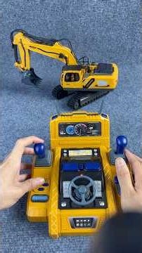 Remote-controlled excavator with simulation control panel, alloy bucket + full-motion tracks