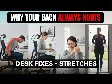 Stop Back Pain NOW: Simple Desk Fixes & Stretches That Actually Work
