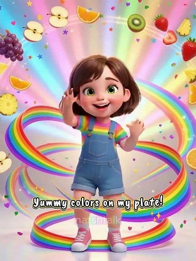 🎵 Eat the Rainbow Song 🥦 Yummy Colors Dance!