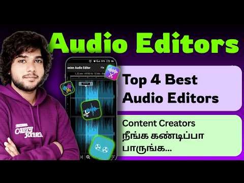 Top 4 Best Audio Editing Apps tamil 2026 | Best Audio Editors tamil | Audio Noise Remove tamil 2026