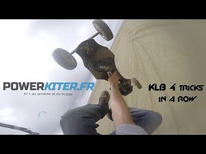 Kite landboard 4 tricks in a row - powerkiter.fr
