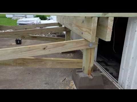 Mobile Home Park trailer deck building