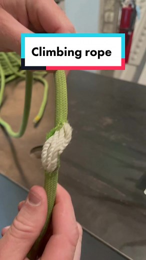 Sliced my rope going up The Grand Teton. Not what you want to discover mid-rappell 😂 Finally got it fixed. My 70M rope is now a 66M rope