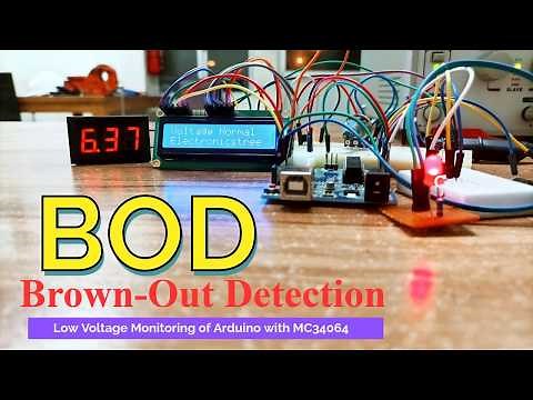 External Brown Out Detection of Arduino (Atmega328P) | Low voltage Detection and Protection | BOD