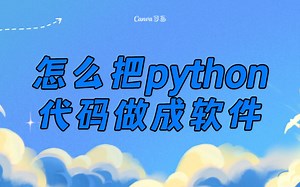 怎么把python代码做成软件