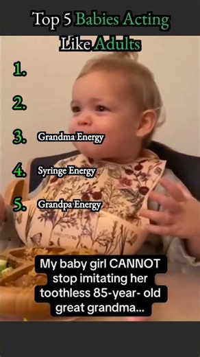 Top 5 Babies Acting Like Adults. #1 is too funny😂!