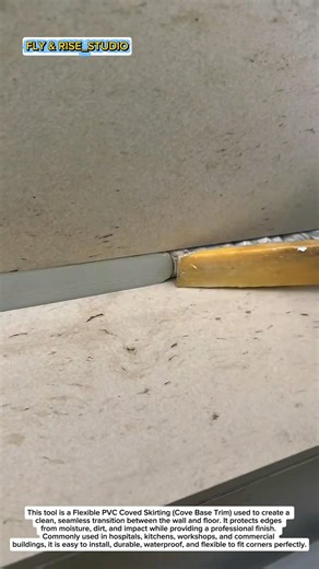 Perfect Wall to Floor Finish! Flexible PVC Cove Base Installation | Pro Construction Hack USA