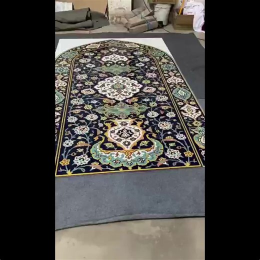 Handmade Ceramic Islamic Tile Panels Custom Pattern Exterior and Interior Wall Decorations with Borders