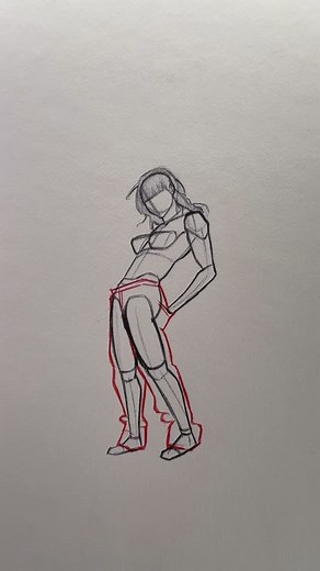 Manu._. on Instagram: "How to draw a Dynamic Standing Pose - Tutorial #draw #drawing #sketch #sketching #art #artist #pose #tutorial #howtodraw #beginner #easy #fy #fyp"