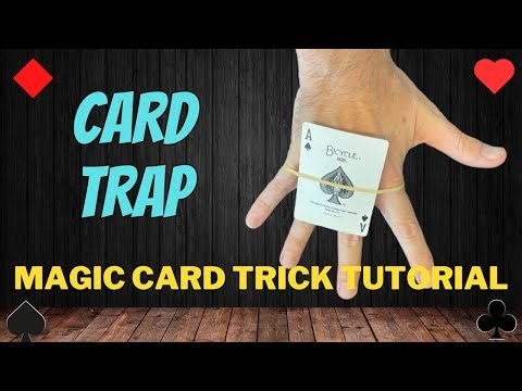 HOW TO MAKE A CARD JUMP OUT OF A DECK AND END UP ON THE BACK OF YOUR HAND - CARD TRAP MAGIC TUTORIAL