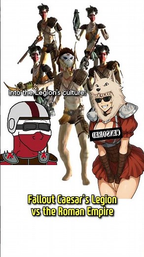 Fallout Caesar's Legion vs Roman Empire
