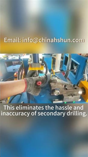 How to Punch a Perfect Hole in Pipe Ends? The Efficient Notching Solution. #machine #pipelining