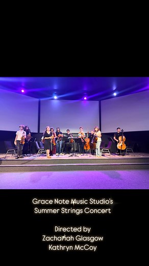 Last night’s Summer Strings Concert was AWESOME! Thank you to all of our dedicated instructors and talented students who made it possible — more photos/videos to come!🎻🎶 | Grace Note Music Studio