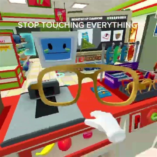 My First Day as a Cashier Went Wrong 💀 #jobsimulator #vr #gaming #recroom #vrshorts