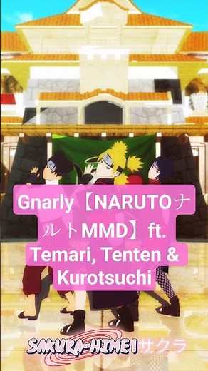 Temari×Tenten×Kurotsuchi Gnarly【NARUTOMMD】#mmd #naruto #shorts #kunoichi #tenten #temari #kurotsuchi